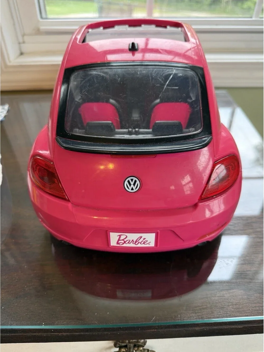 Vintage 2000 Barbie VW Volkswagen Beetle Bug Hot Pink Car by Mattel